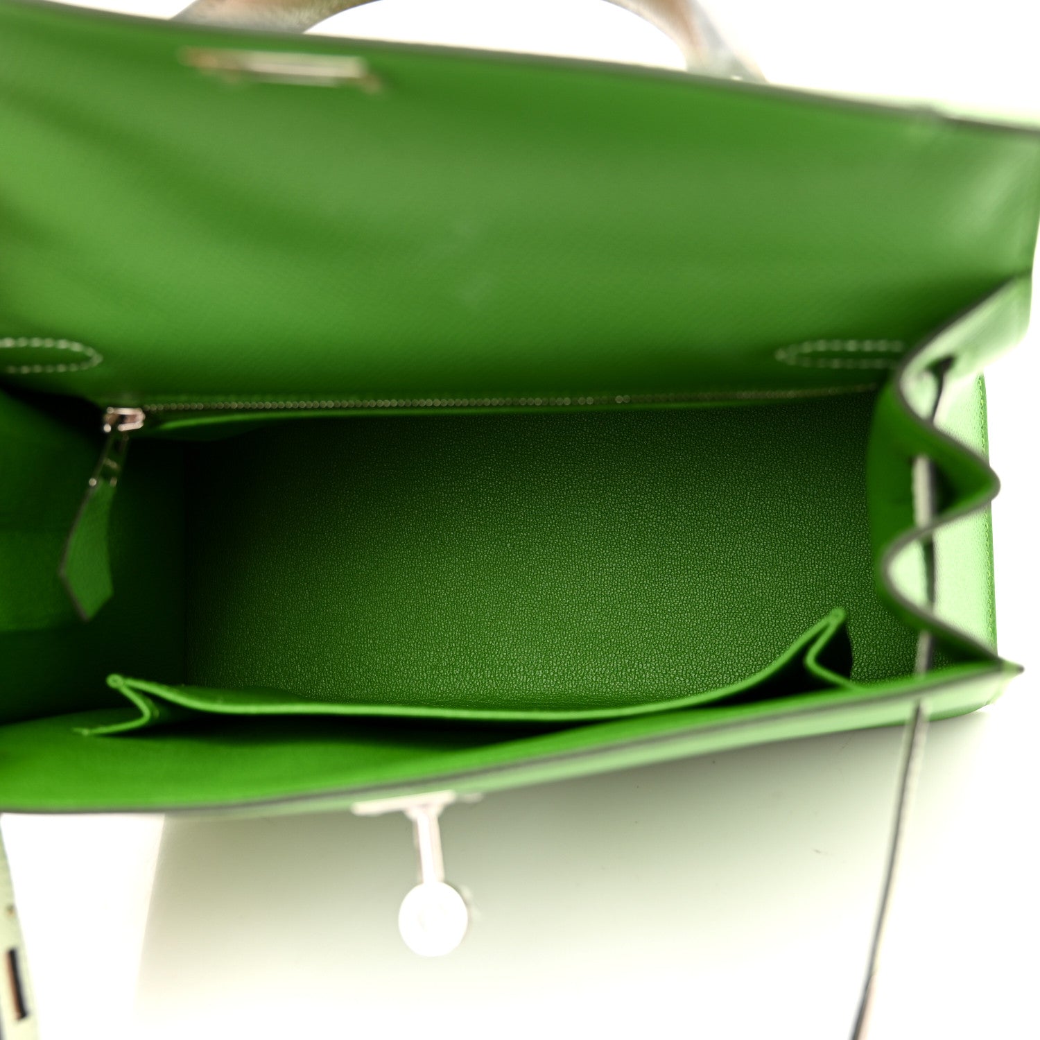 Hermes Epsom Tri-Color Kelly Sellier 25 Vert Yucca Vert Fizz Etoupe 5 of 11