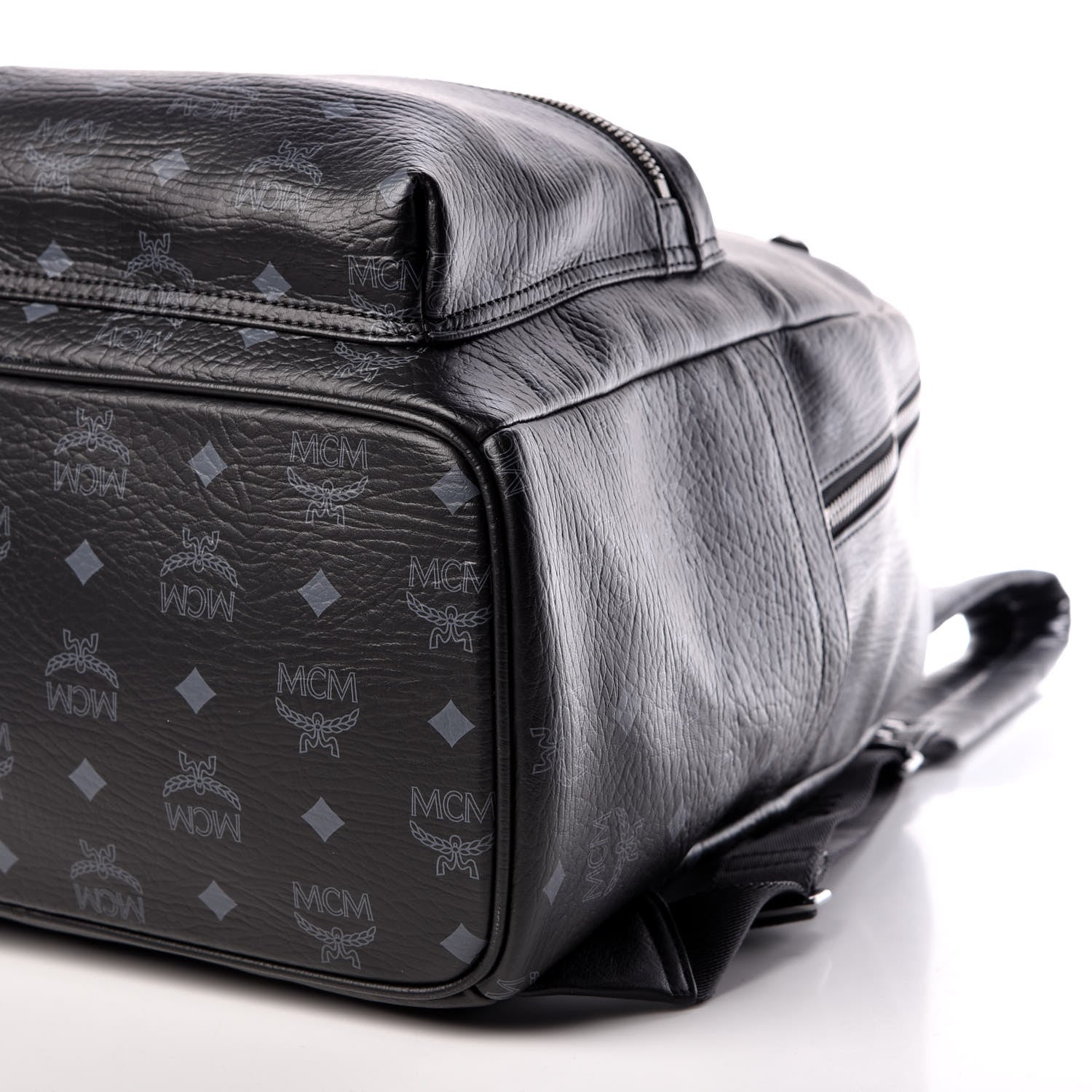 MCM Visetos Medium Sprinkle Stud Stark Backpack Black 6 of 10