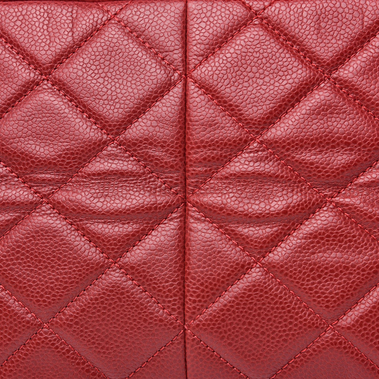 Chanel Caviar Timeless CC Accordion Flap Red 9 of 12