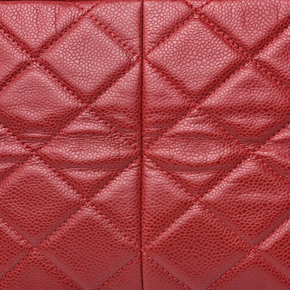 Chanel Caviar Timeless CC Accordion Flap Red 9 of 12