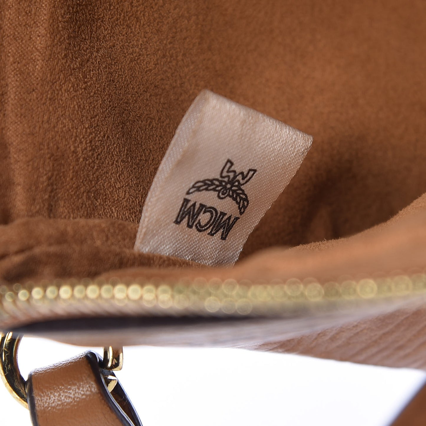 Visetos Medium Stark Wristlet Pouch Cognac