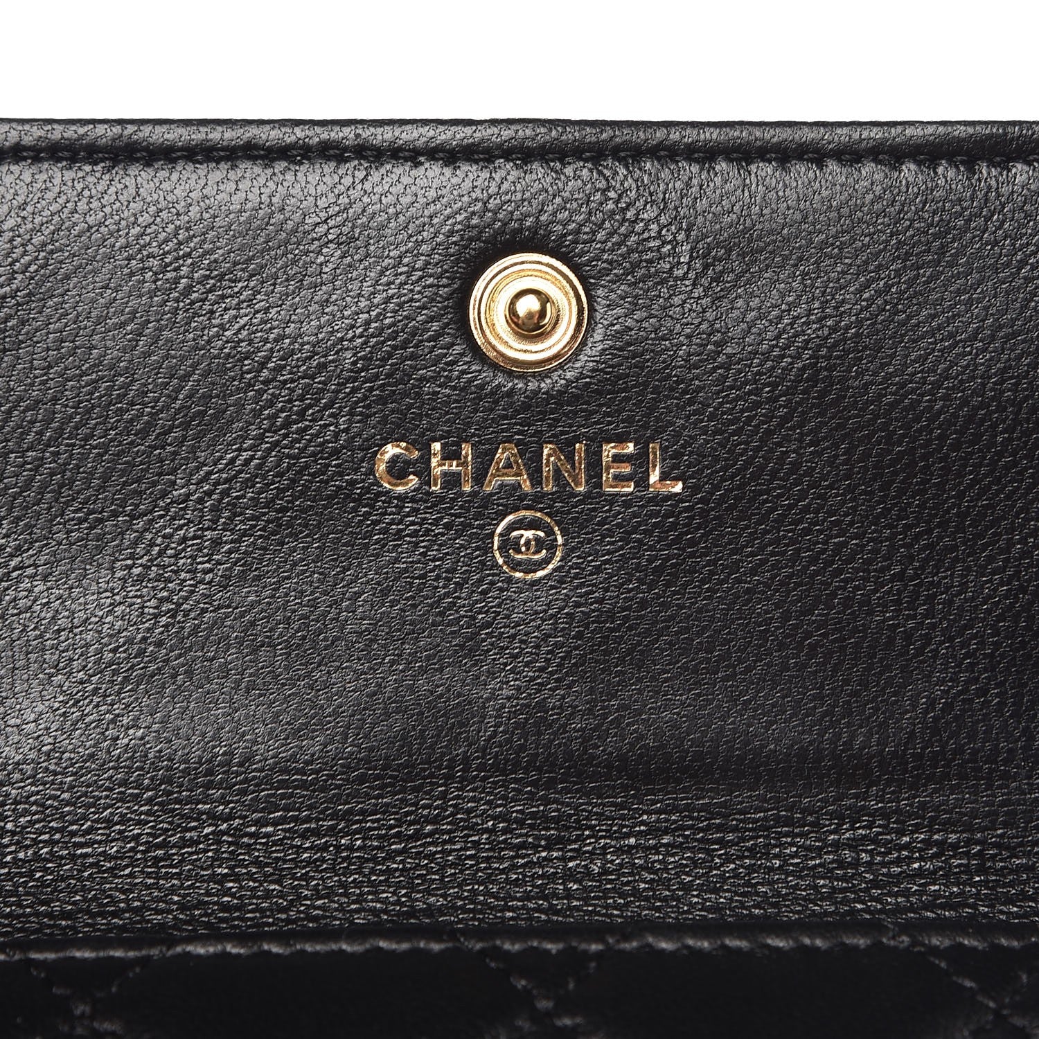 Chanel Lambskin Quilted Boy Wallet On Removable Chain WOC Black 11 of 19