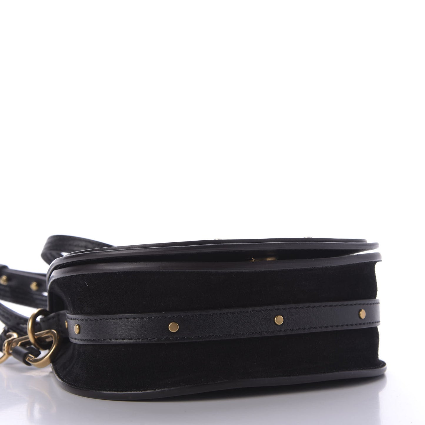 Calfskin Small Nile Bracelet Bag Black