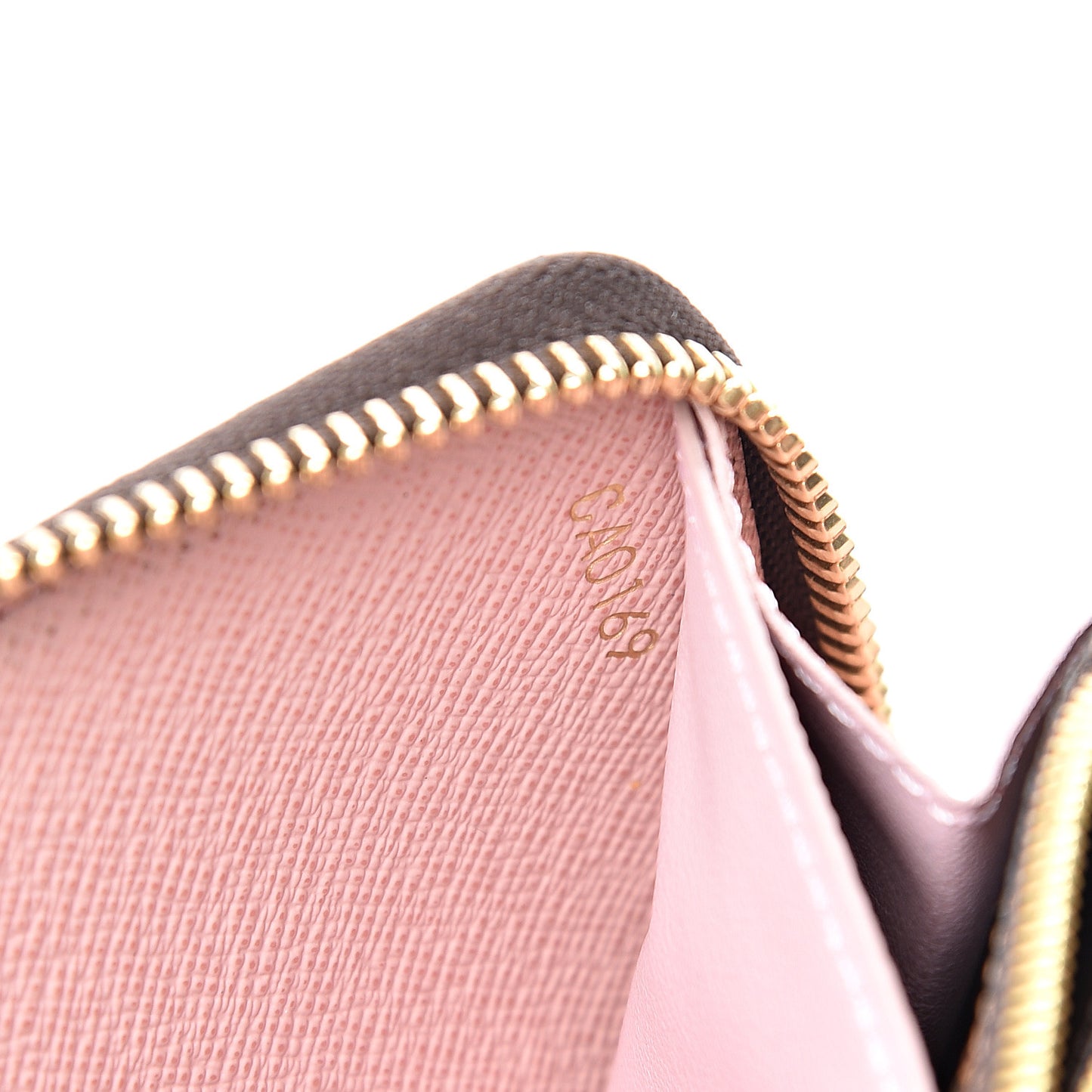 Damier Ebene Clemence Wallet Rose Ballerine