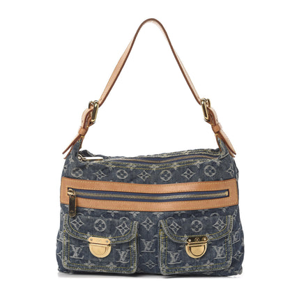 Louis Vuitton Monogram Denim Baggy PM Blue 1 of 12