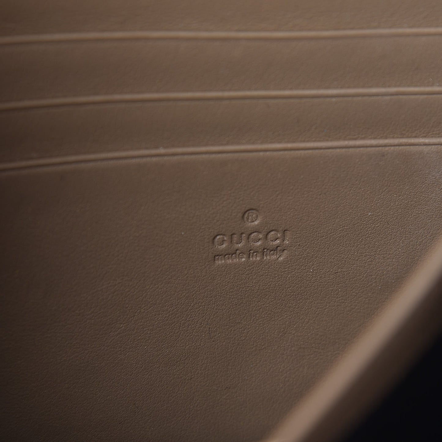 GG Supreme Monogram Mini Dionysus Chain Wallet Beige Taupe