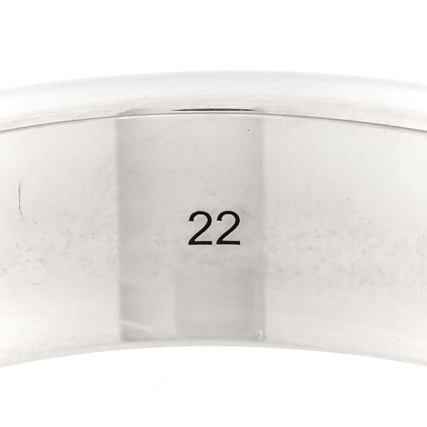 X ADIDAS Sterling Silver Trefoil GG Monogram Band Ring 61 9.75