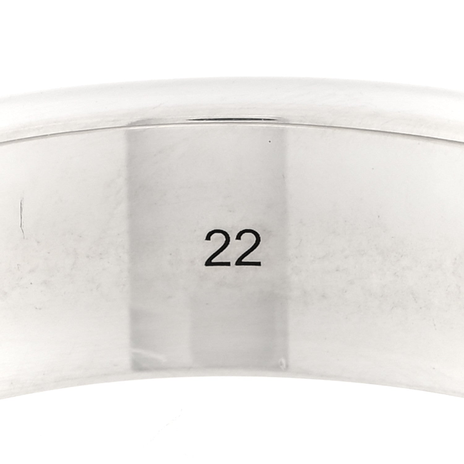 Gucci X ADIDAS Sterling Silver Trefoil GG Monogram Band Ring 61 9.75 4 of 5