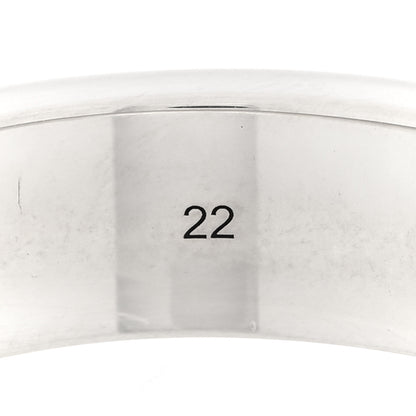 Gucci X ADIDAS Sterling Silver Trefoil GG Monogram Band Ring 61 9.75 4 of 5
