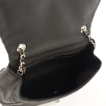 Chanel Calfskin Quilted CC Curvy Flap Black 6 of 11