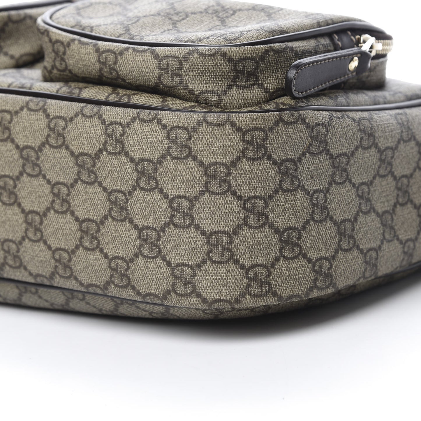 GG Plus Monogram Front Pocket Messenger Dark Brown