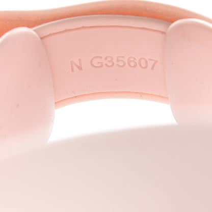 Chanel Rubber CC Flat Sandals 36 Pale Pink 8 of 9