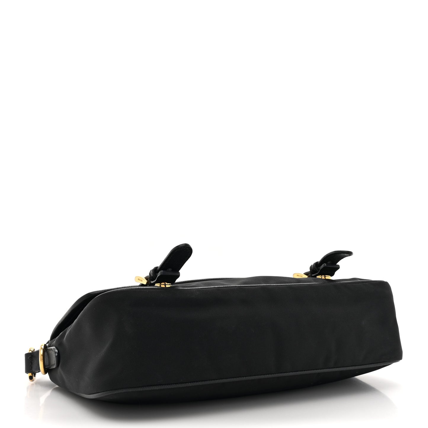 Tessuto Nylon Saffiano Small Messenger Bag Black