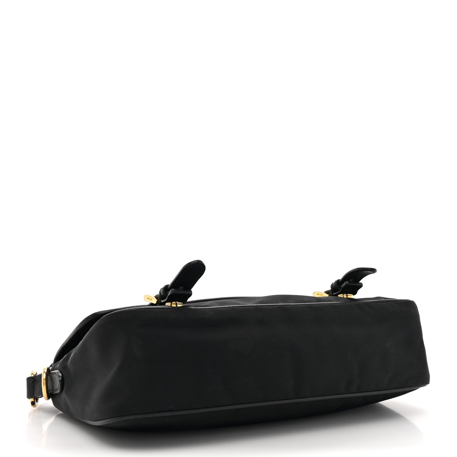 Prada Tessuto Nylon Saffiano Small Messenger Bag Black 4 of 15