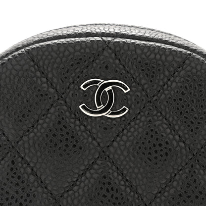 Chanel Caviar Quilted Zip Around Classic Coin Purse Black 8 of 10