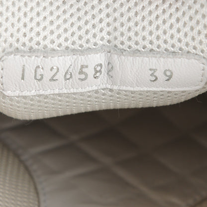 Chanel Suede Calfskin CC Sneakers 39 Black White Gold 7 of 9