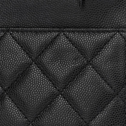 Chanel Caviar Quilted Crystal CC Wallet On Chain WOC Black 12 of 13