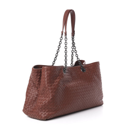 Bottega Veneta Nappa Intrecciato Large Classic Chain Strap Tote Canyon 2 of 13