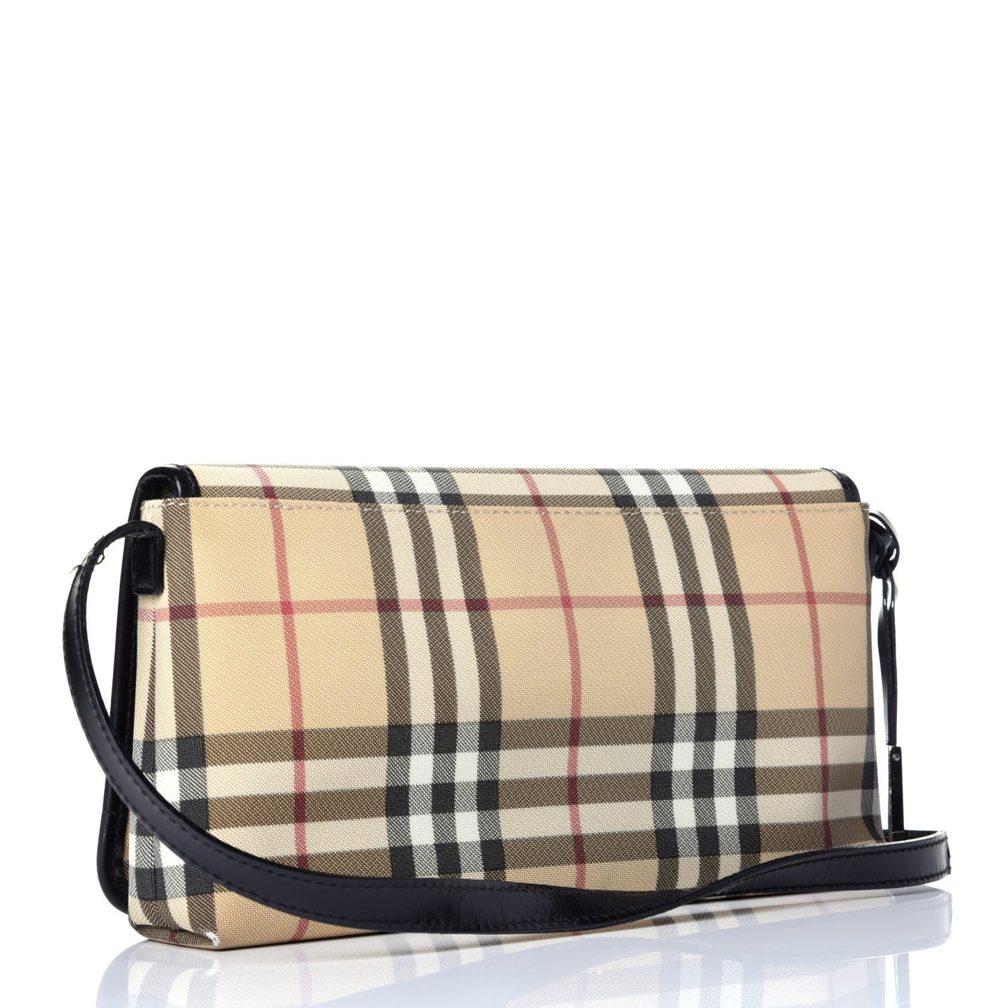 House Check Shoulder Bag Black