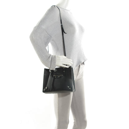 Balenciaga Grained Calfskin Papier Mini A4 Tote Black 2 of 7