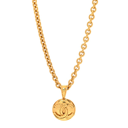 Chanel Metal CC Chain Pendant Necklace Gold 1 of 6