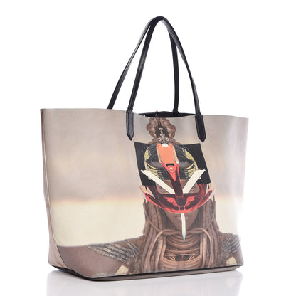 Givenchy Textured Coated Canvas Tribal Girl Print Large Antigona Tote Multicolor 4 of 14