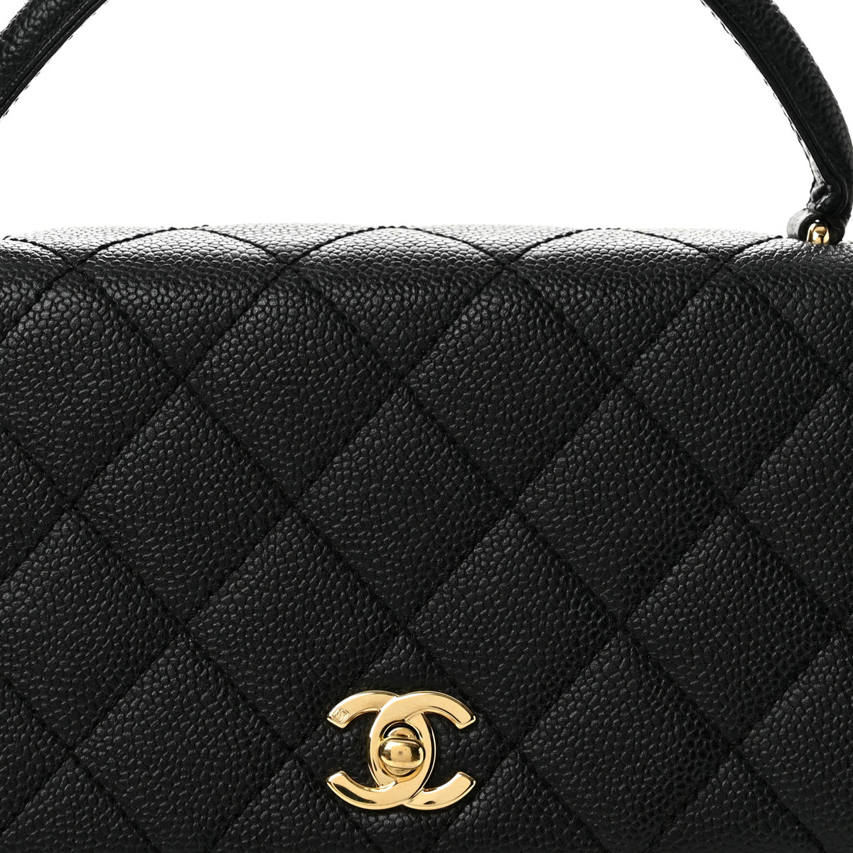 Chanel Caviar Quilted Jumbo Kelly Flap Black 9 of 14