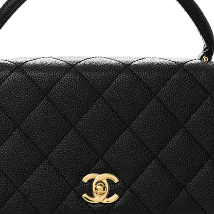 Chanel Caviar Quilted Jumbo Kelly Flap Black 9 of 14