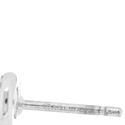 Tiffany 18K White Gold Diamond Mini Key Earrings 4 of 4