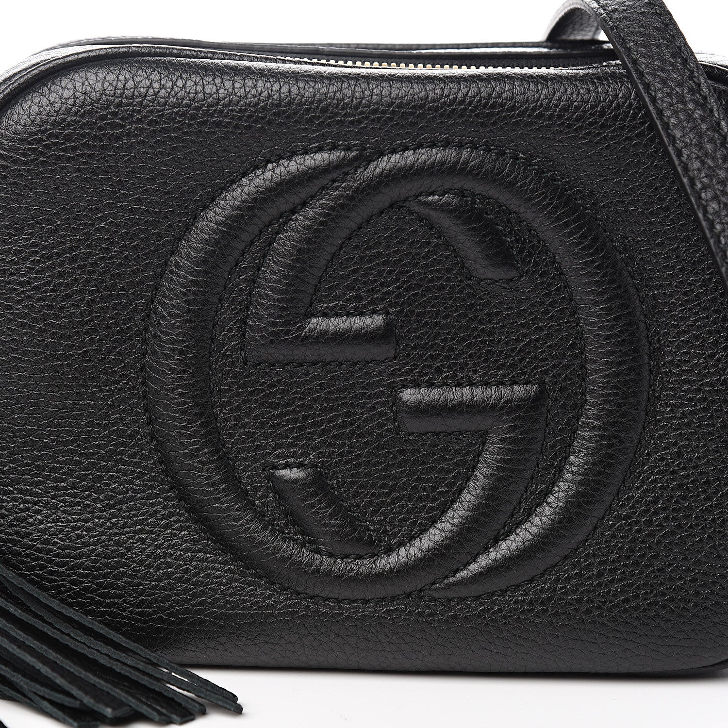 Gucci Pebbled Calfskin Small Soho Disco Bag Black 9 of 10