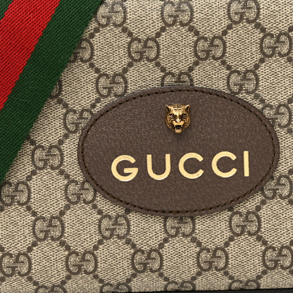 Gucci GG Supreme Monogram Web Neo Vintage Shoulder Bag Beige New Acero Crop 8 of 11