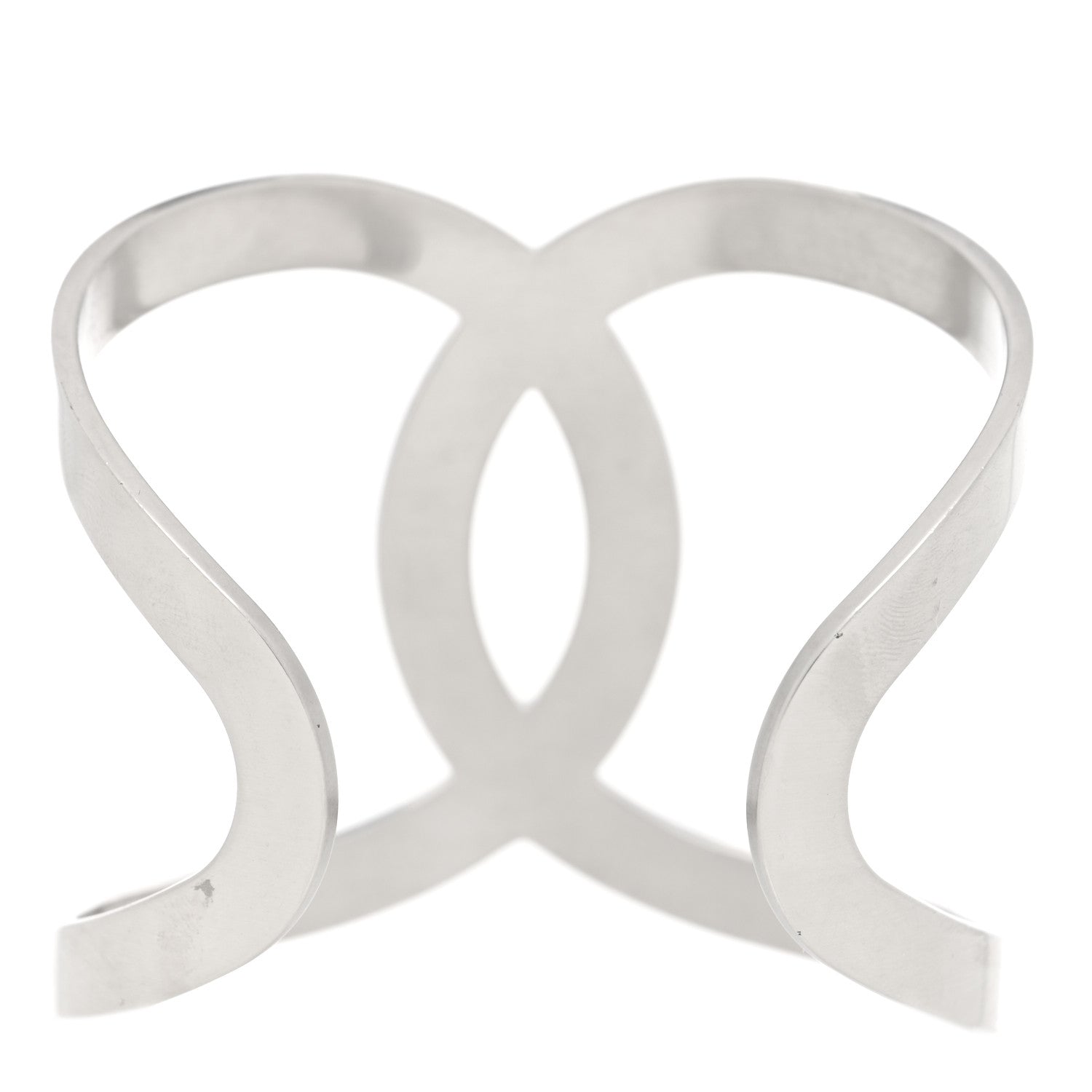 Chanel Metal CC Cuff Silver 3 of 5