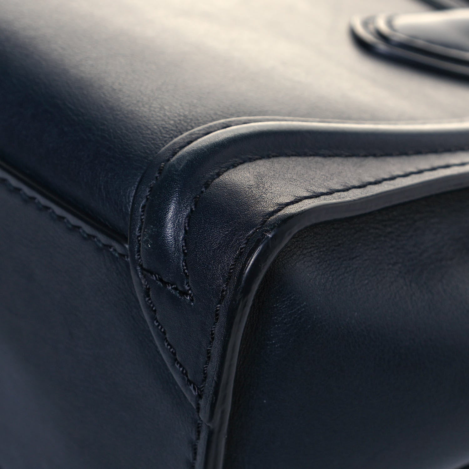 Celine Smooth Calfskin Nano Luggage Midnight 9 of 12