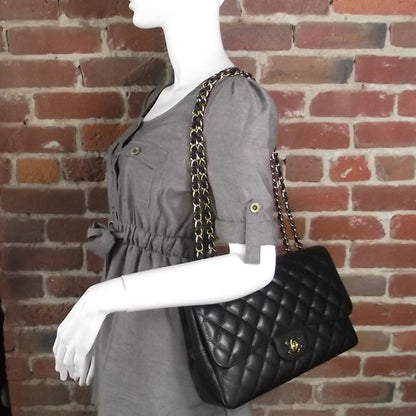 Chanel Caviar Jumbo Flap Black 2 of 11