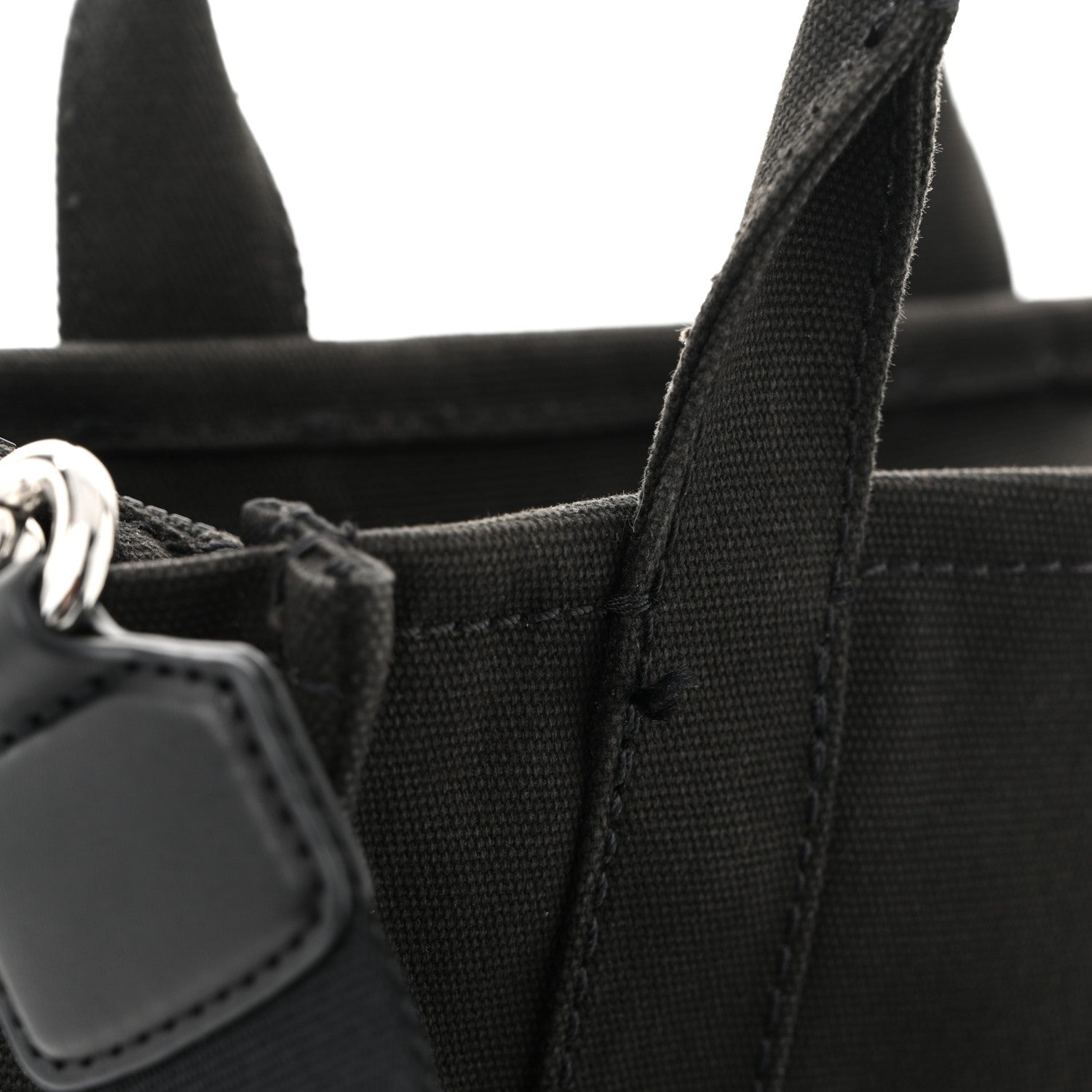 Marc Jacobs Cotton Canvas Small The Traveler Tote Bag Black 11 of 11