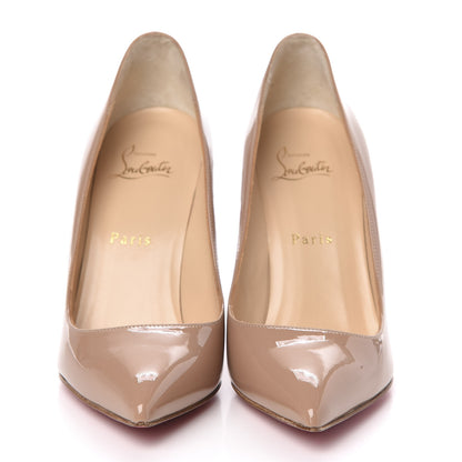 Christian Louboutin Patent Pigalle 100 Pumps 37.5 Nude 2 of 8