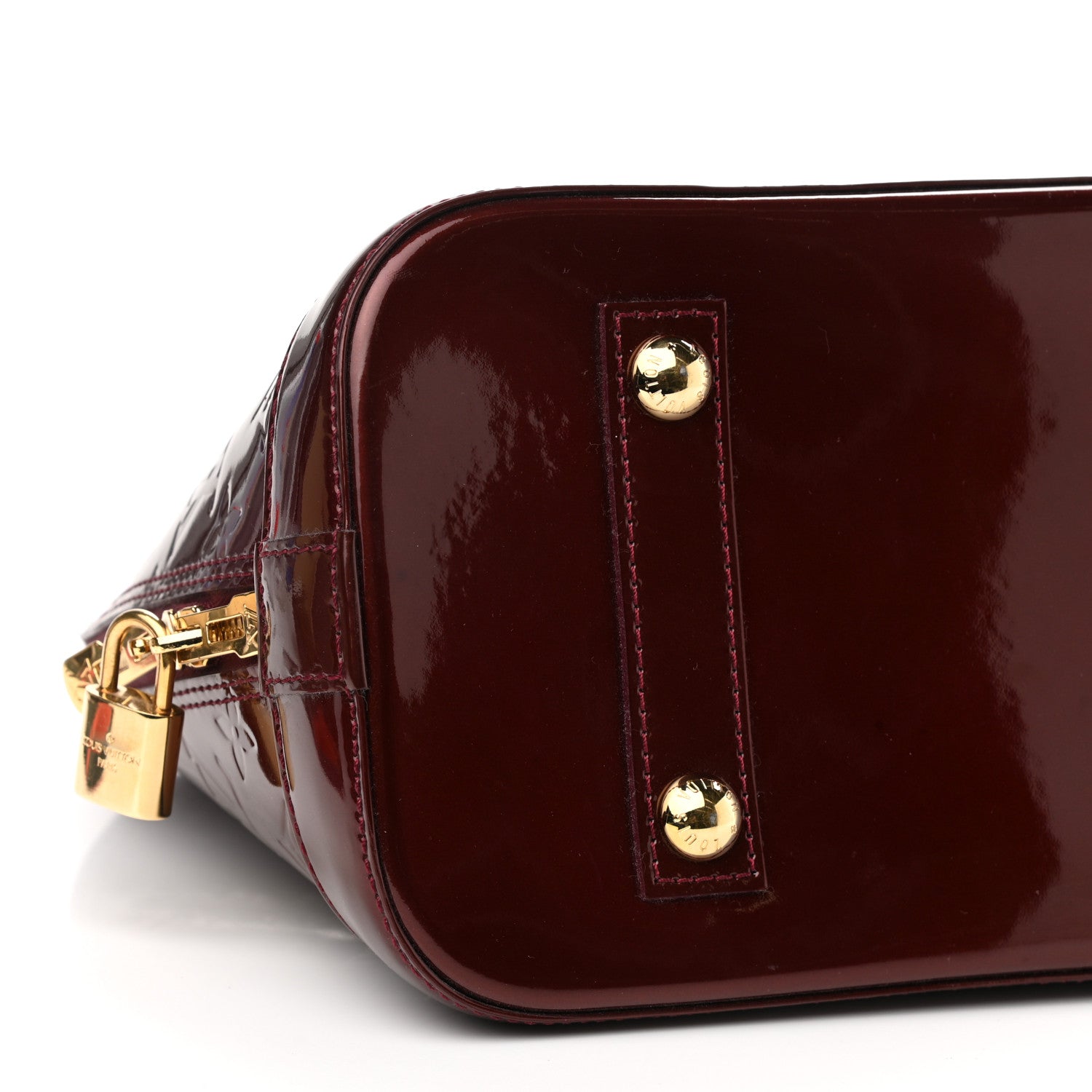 Louis Vuitton Vernis Alma PM Rouge Fauviste 8 of 9