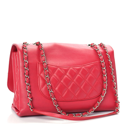 Chanel Calfskin Jumbo Tramezzo Flap Red 3 of 10