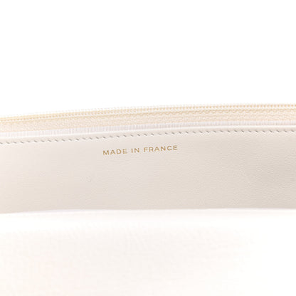 Chanel Calfskin Crochet 19 Wallet On Chain WOC White Black 7 of 12