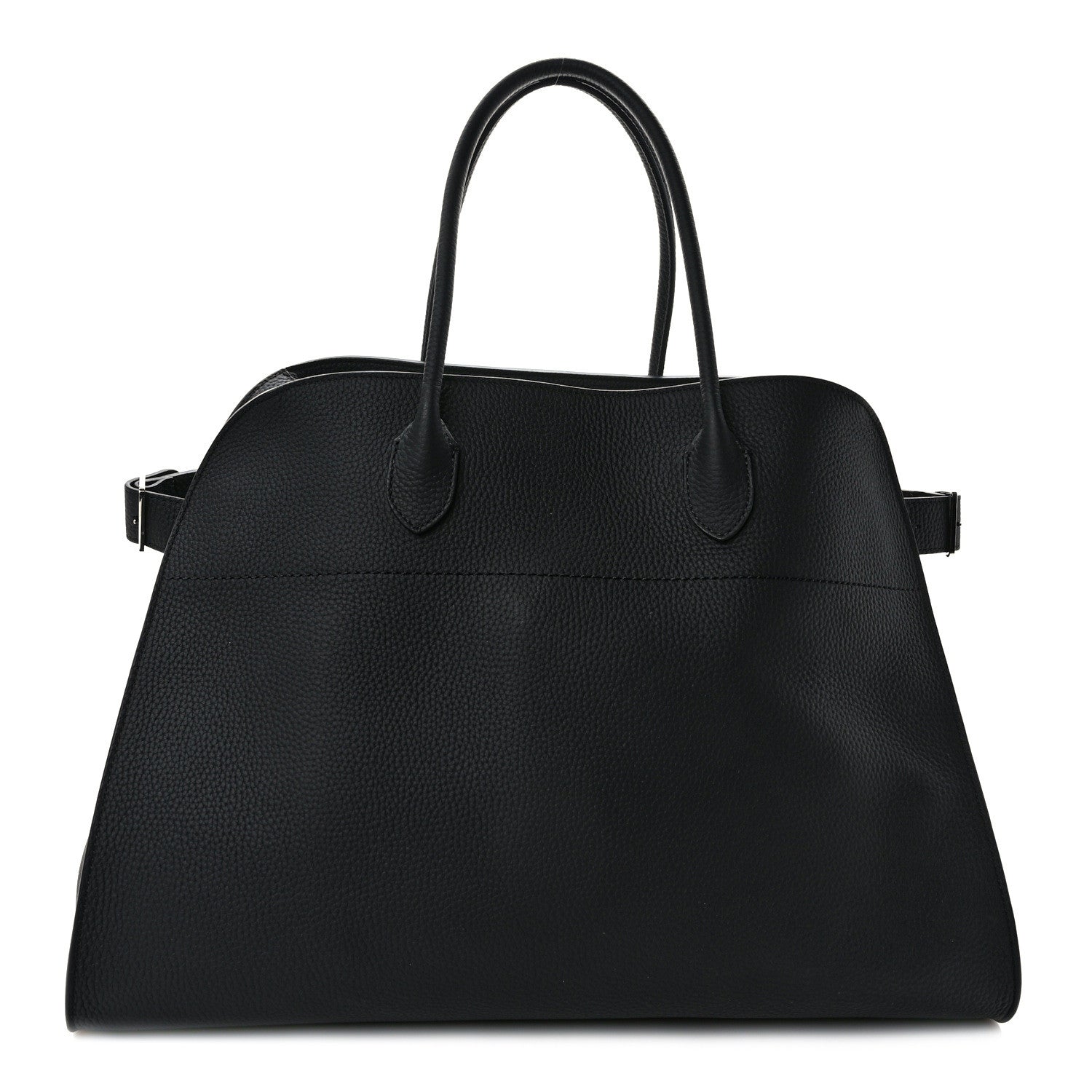 The Row Grained Calfskin Soft Margaux 17 Black 1 of 8