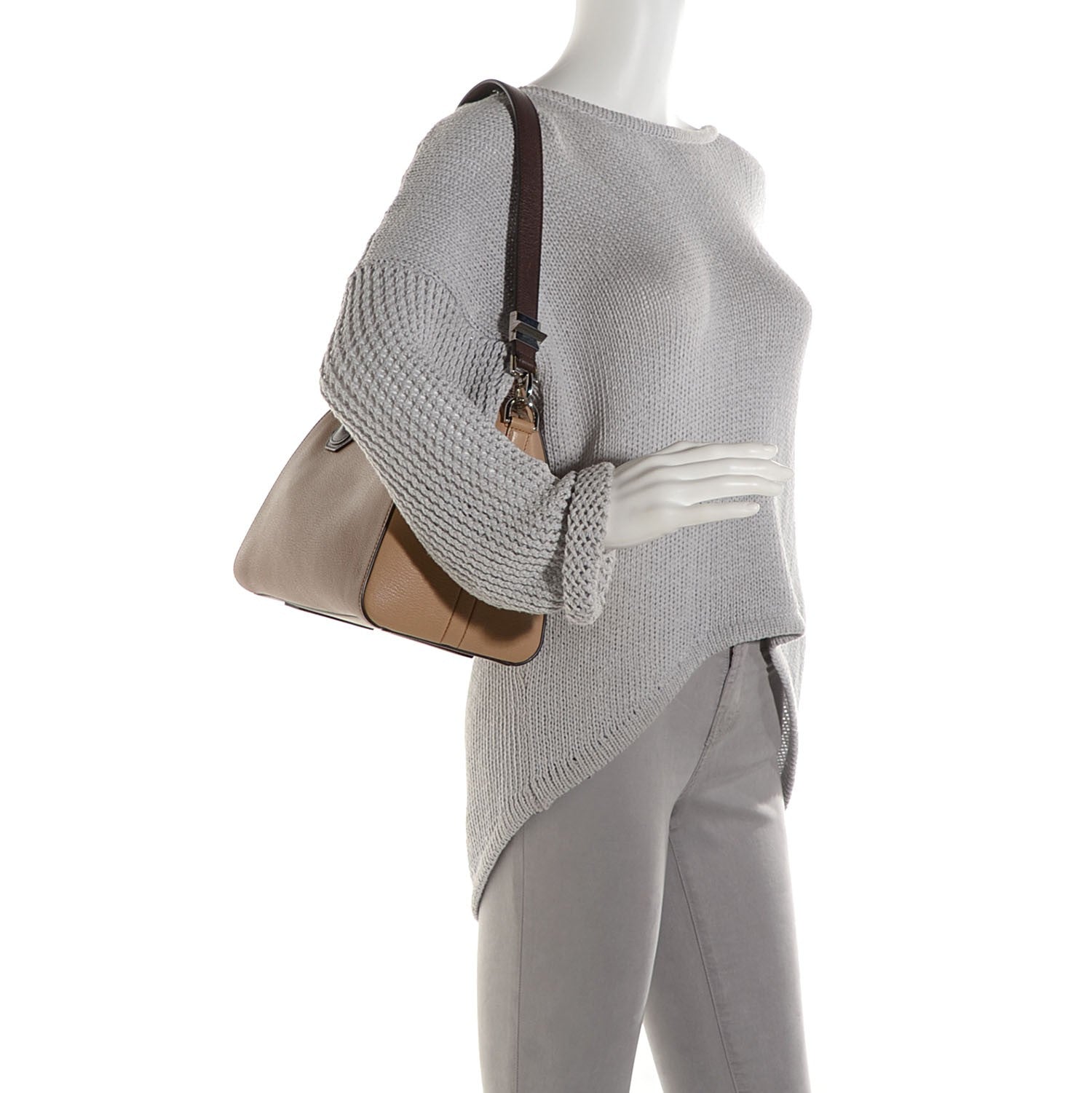 Givenchy Sugar Goatskin Small Tri-Color Antigona Beige Camel Brown 2 of 10