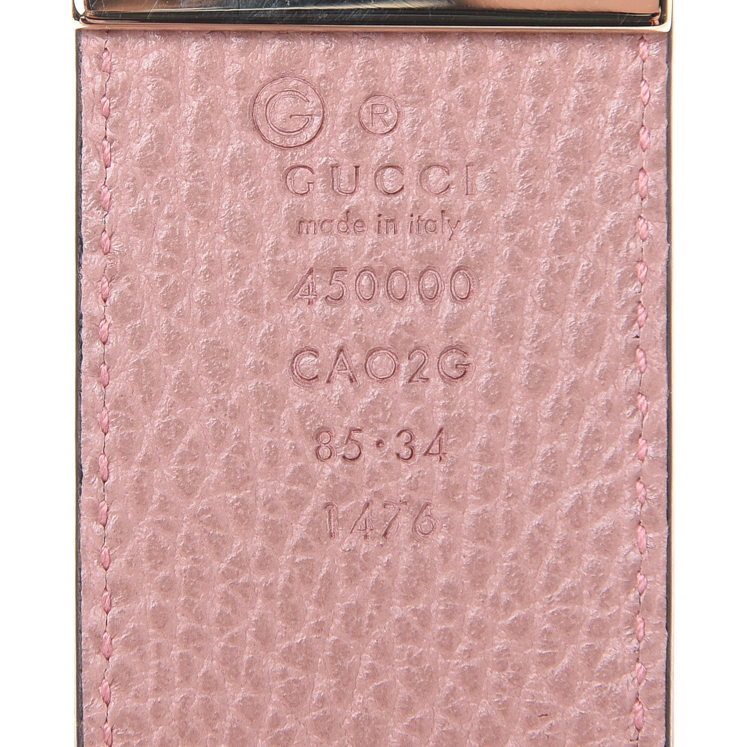 Gucci Calfskin 1973 Reversible Belt 85 34 Black Pink 6 of 6