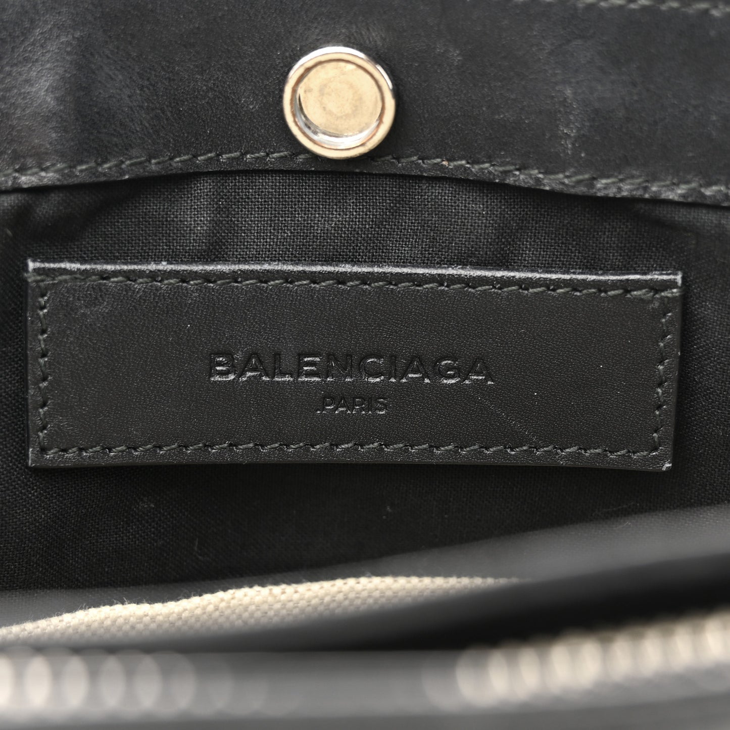 Cotton Canvas Pochette Crossbody Bag Black