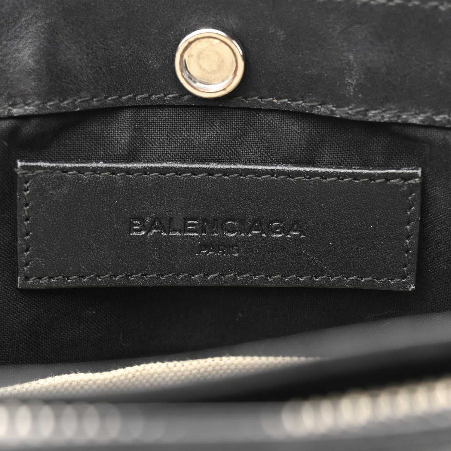 Balenciaga Cotton Canvas Pochette Crossbody Bag Black 6 of 14