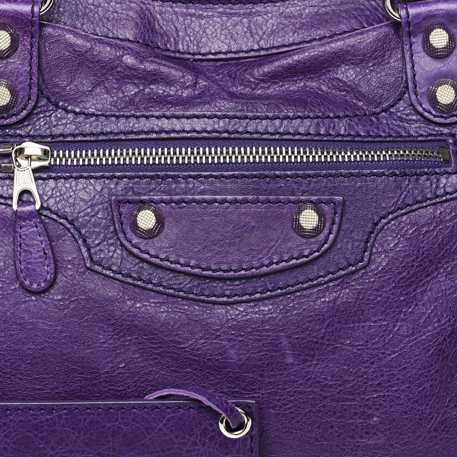Balenciaga Agneau Giant 12 Silver Hardware City Dark Violet 8 of 16