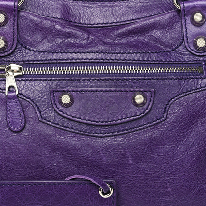 Balenciaga Agneau Giant 12 Silver Hardware City Dark Violet 8 of 16