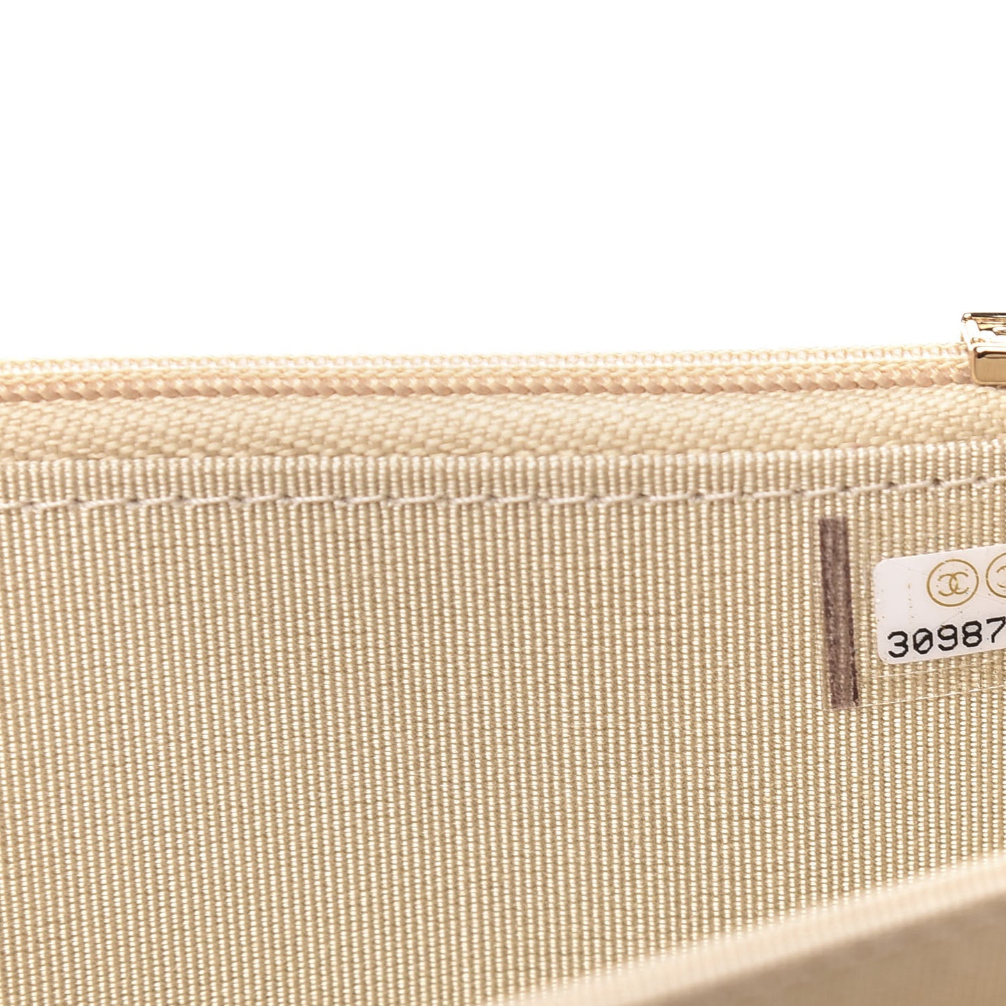 Metallic Lambskin Quilted Mini Wallet On Chain WOC Gold