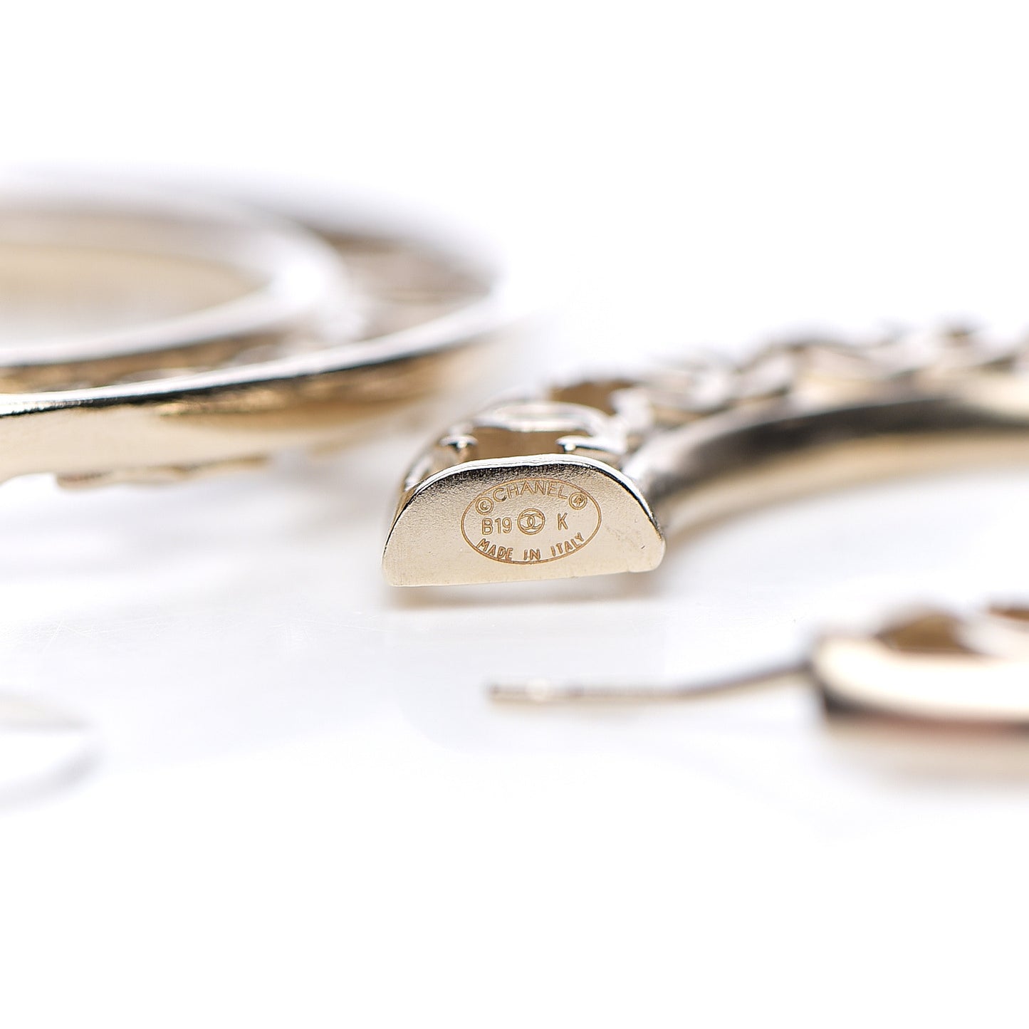 CC Hoop Earrings Gold