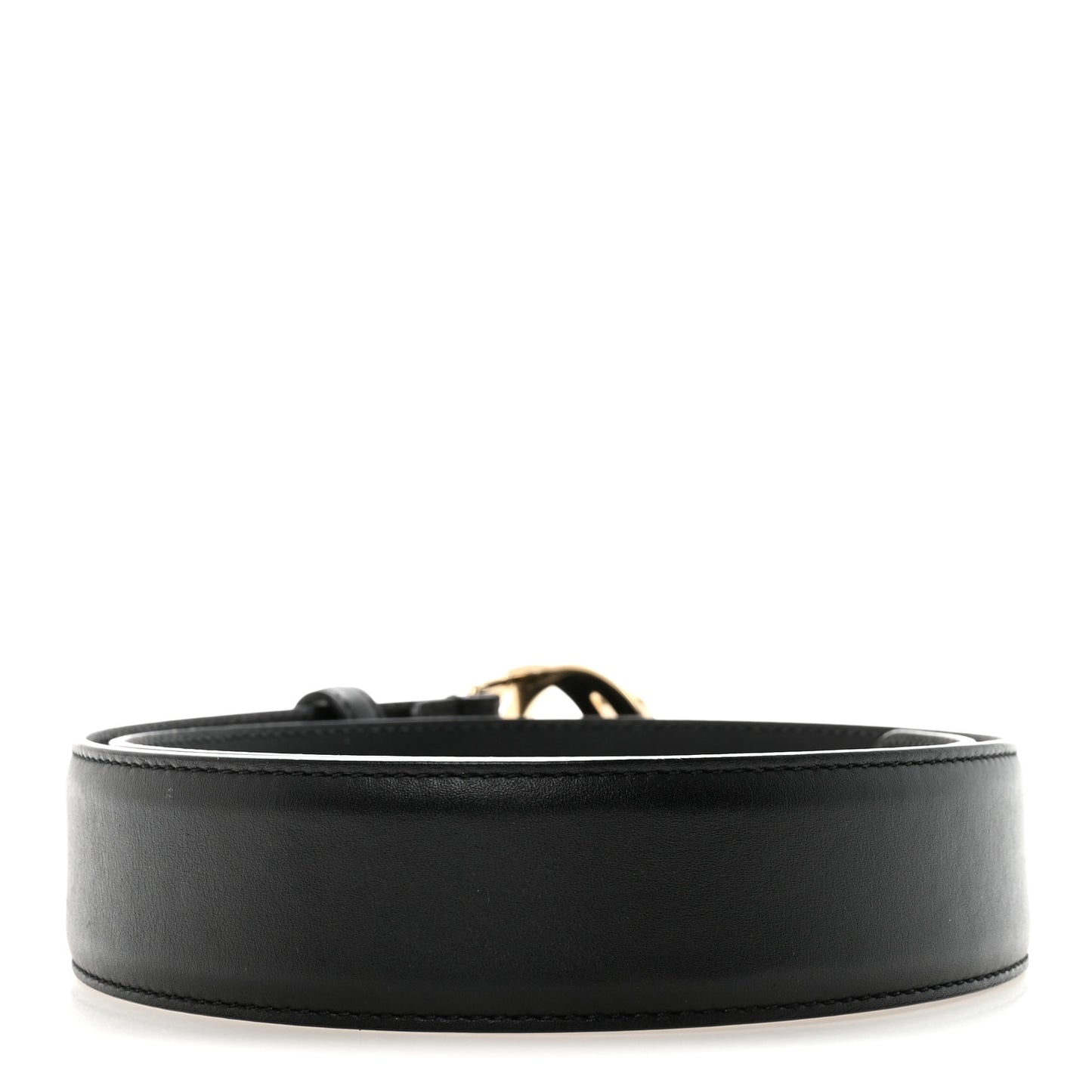 Calfskin Interlocking G Belt 90 36 Black 75/30 Black
