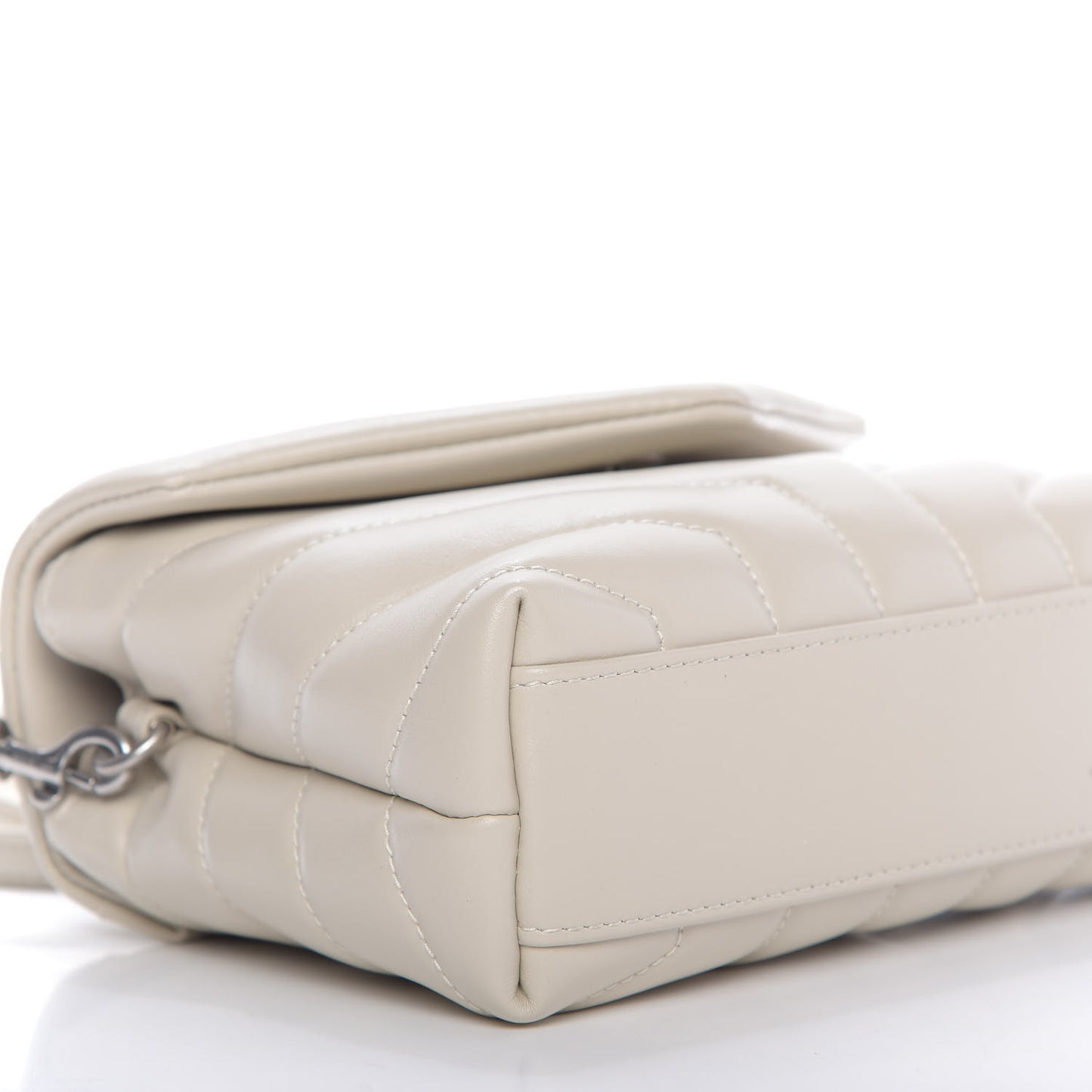 Calfskin Y Quilted Monogram Toy Loulou Satchel Ivory